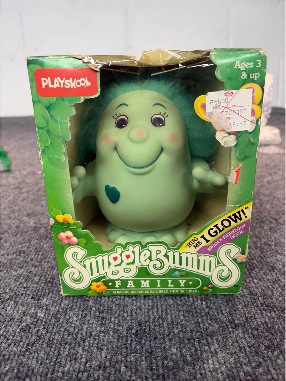 vintage 1984 Playskool Snugglebumms "Papa Gently" toy NIB